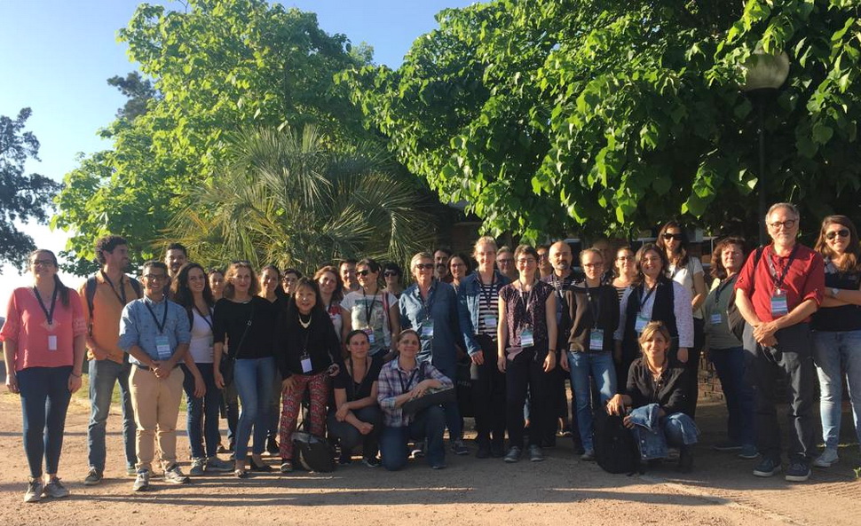 
	Workshop participants on the field trip to INIA Research Station Las Brujas Excursion to INIAS Las Brujas research station/Vorstellung Feldversuche
