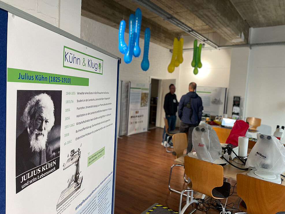 
	Vom 4.-8.11. öffnete der Kühn-und-Klug-Wissensladen in Braunschweig zum Thema "Wurmwelten unter uns". Foto: Sarah Barnert/JKI
