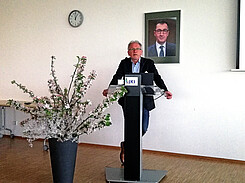 JKI-Präsident Frank Ordon sprach als Gastgeber und wissenschaftlicher Sprecher von proWeizen die Keynote.
