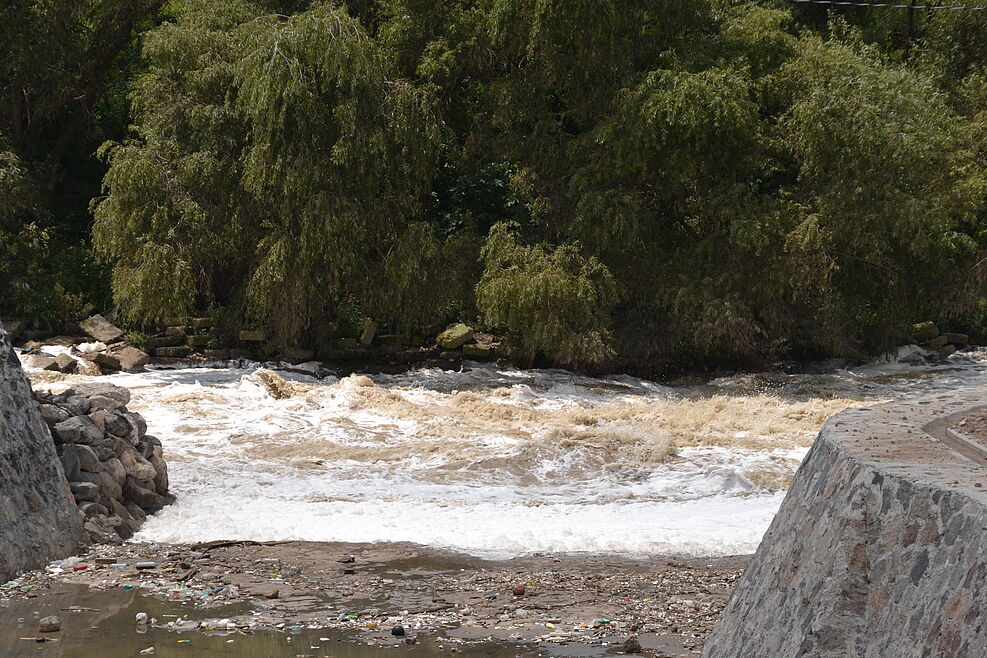 Abwasserkanal in der Modellregion in Mexiko © J. Siemens/JLU Giessen