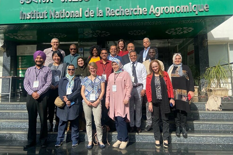 Die internationalen Workshop-Teilnehmenden diskutierten zweieinhalb Tage mit Mitgliedern der INRA und ICARDA über Möglichkeiten, Weizen besser an heißere und trockenere Klimabedingungen anzupassen.