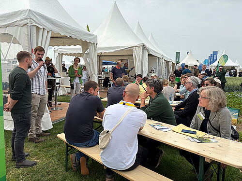 Von JKI organisierter Treff mit den Demobetrieben des MuD-Vorhabens Integrierter Pflanzenbau zum Thema Zwischenfruchtanbau. © S. Barnert/JKI