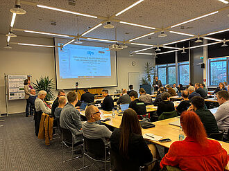 Dr. Annette Niehl (JKI-EP) und Dr. Björn Krenz (DSMZ) organisierten und eröffneten die Tagung. Foto: Sarah Barnert/JKI