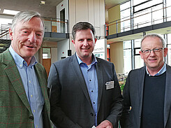v.l.n.r.: Nordsaat-Geschäftsführer Wolf von Rhade, JKI-Institutsleiter Andreas Stahl und GFPi-Geschäftsführer Stefan Lütke Entrup.