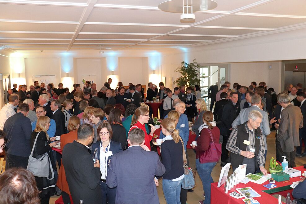 
	Empfang der Teilnehmer der Unkrauttagung im Haus der Wissenschaft in Braunschweig. ©Annika Behme/JKI

